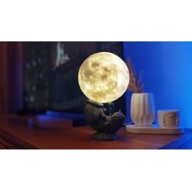 Resim Dorden 3D Dekoratif Kedi Masa & Gece Lambası Masa Lambası 