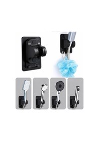 Resim 3b Trend Yapışkanlı Duş Başlığı Tutucu Ayarlı Askılı Siyah Siyah 