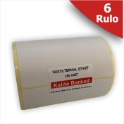 Resim Kalite Barkod 100x70 Termal Etiket 6 Barkod Etiketi 