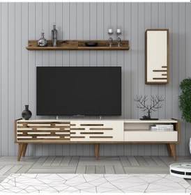 Resim Variant Valensiya Tv Ünitesi Ve Orta Sehpa Takımı - Ceviz / Krem 