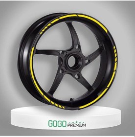 Resim Reflektör Sarı Kesik 1 Set Jant Şeridi 