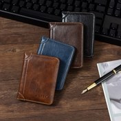 Resim Erkekler için Vintage İnce Hafif Çift Katlı Cüzdan - Çoklu Kart Yuvaları & Nakit Depolama ile Kompakt Minimalist Tasarım, Kredi Kartları/Kimlik Belgeleri/Bozuk Paralar İçin Günlük Kullanım Dayanıklı - Mükemmel Noel, Sevgililer Günü, Babalar Günü Hediyesi (Siyah), Minimalist Cüzdan, Kaliteli İşçilik, Seyahat Esansiyelleri, Klasik Stil, Premium Malzeme, İş Profesyonelleri 