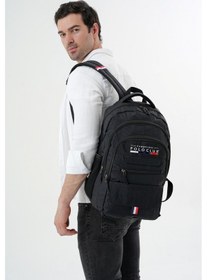 Resim Cambridge Polo Club Hafif Unisex Sırt Çantası Siyah 