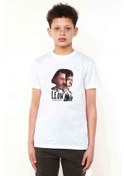 Resim Mathilda & Leon Sevginin Gücü The Baskılı Unisex Çocuk Beyaz T-S 