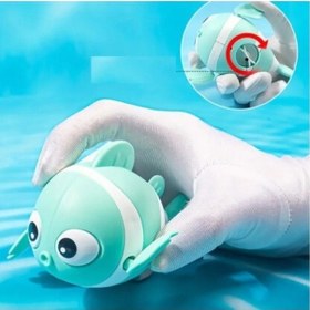 Resim Kurmalı Balık Bebek Banyo Oyuncağı Mavi - Pembe - Sarı 