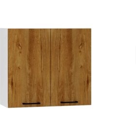 Resim T Designo Alin Mutfak Üst Modül Çok Amaçlı Dolap 80 cm - Meşe 