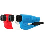 Resim Samorian RESQME The Original Emergency Keychain Car Escape Tool, 2-in-1 Seatbelt Cutter and Window Breaker 