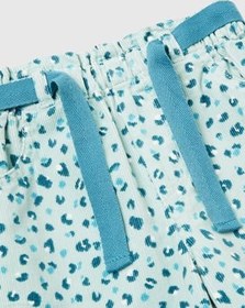 Resim United Colors of Benetton Kız Çocuk Krem Mix Desenli Beli Ayarlanabilir İpli Kadife Pantolon, 225A4JBTGF02P 