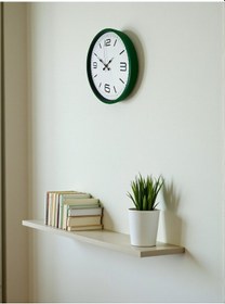 Resim Büro Ev Ofis Hediyesi İçin 36cm Yeşil Style Dekor Duvar Saati Diğer 