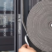 Resim 10 Metre Kendinden Yapışkanlı Kapı ve Pencere Conta Şeridi - Alüminyum Alaşımlı Pencereler ve Ahşap Kapılar için Plastik Rüzgarlık, Su Geçirmez/Rüzgar Geçirmez/İşitme İzolasyonu, Çarpışma Önleyici Mühürleme Şeridi 