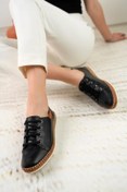 Resim Nesil Shoes Syg P38 Siyah Hakiki Deri Kadın Ayakkabı 