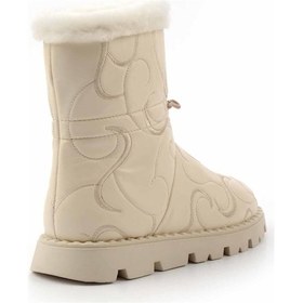 Resim Bej Hakiki Deri Kadın Bot & Bootie K02410060203 Bej 