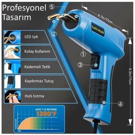 Resim Schulzz 200 Watt 1200 Adet Tel Tampon Plastik Parça Tamir Kaynak Makinesi 