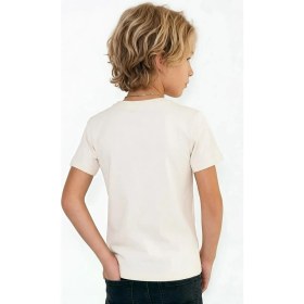 Resim Breeze Erkek Çocuk Tişört Basic 4-8 Yaş, Krem 