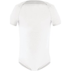 Resim Cotonhause Blackspade 1250 Unisex Bebek Beyaz 2 Li Kısa Kol Thermal Çıtçıtlı 