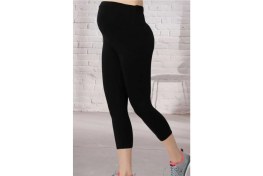 Resim Ayarlanabilir Bel Kapri Likralı Penye Hamile Taytı 