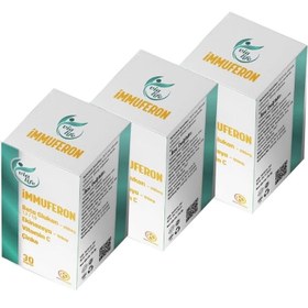 Resim İmmuferon Beta Glucan 200 mg, Ekinezya 120 mg, Vitamin C, Çinko 30 Kapsül - 3'lü 