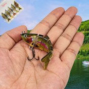 Resim 5'li Set Mini Yem Bionik Balık Yemi 8g Yavaş Batan Su Sahte Yem Sert Yem Deniz ve Tatlı Su için Uygun 