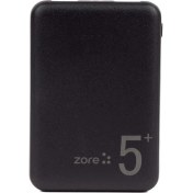 Resim Zore ZR-PW04 LED Işıklı Taşınabilir Powerbank 5000 Mah Renk Siyah 