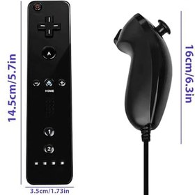 Resim WIYETY Wii Uzaktan Kumandası Oyun Denetleyicisi: Wii Uzaktan Kumandaları, Wii Kumanda Uzaktan Kumandası, Wii Bağlantı için Uzaktan Kumanda, Wii/WiiU Konsolu için Wii Uzaktan Kumanda (Siyah) 