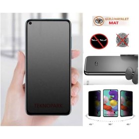 Resim Teknoparkta Oppo A55 Mat Hayalet Privacy Tam Kaplayan Seramik Nano Ekran Koruyucu 