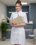 Resim Medicinskaa Odezda Profmed Beyaz Tıbbi Önlük 59616284 Beyaz 