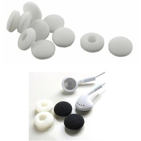 Resim Kulaklık Süngeri. Kulaklık Yastığı 10 Adet 18 Mm - Beyaz 
