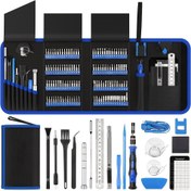 Resim 150'li Elektronik Hassas Tornavida Seti Onarım Aletleri Kiti, Manyetik VMAN Mini Tornavida Seti ile Oxford Çantası, Cep Telefonu, iPhone, Saat, Tablet, xbox PS4, Laptop Onarımı için 