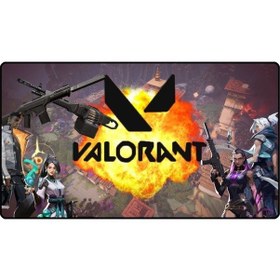 Resim Azemax 70X30Cm Valorant Resimli Oyuncu Mousepad Kaydırmaz Taban P 