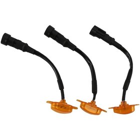 Resim Neevoyu Ford F150/f250/f350 İçin 3'lü Led Panjur Işığı - Sarı Isık, 4w, 350lm, 12v, Abs Malzeme, Delme Yok Kurulum 