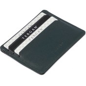 Resim Yeşil Deri Unisex Kredi Kartlık - S1KK00001050-S8H 