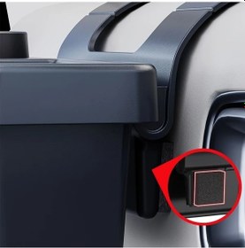 Resim Xuweiwei 1 Kapılı Araç Saklama Organizer - Bardaklık, Telefon Ve Kart Cebi - Siyah 