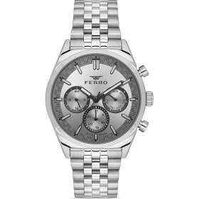 Resim Ferro Fm11647awt-a4 Quartz Çelik Gri 43 Mm Erkek Kol Saati Gri 