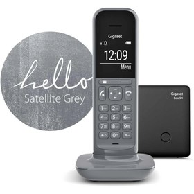 Resim Gigaset Gıgaset CL390, Dect Telefon, Gri, 12 Saat Konuşma, 180 Saat Bekleme, 150 Kişilik Rehber 