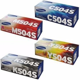 Resim Samsung CLT-504S Toner 4'lü Set (K504S-C504S-M504S-Y504S) 