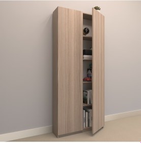 Resim Rafkestir Asya Suntalam Kitaplık ( 80 X 180 Cm ) - Kapaklı Cordoba ( Mat ) 