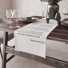 Resim Leylim Ley - Şiir Runner Örtü - 40 cm x 140 cm 