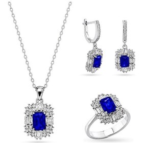 Resim Servi 925 Ayar Gümüş Radiant Baget Set-94 