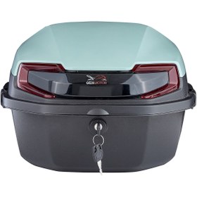 Resim GİZA MOTOR Motosiklet Arka Çanta 33 Lt Kapasite Metalik (Parlak) Su Yeşili 