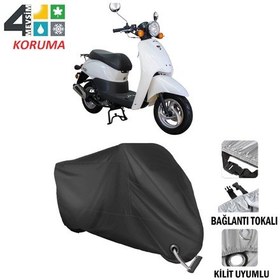 Resim Revolt RS1 Motosiklet Brandası ( Kilit Uyumlu - Siyah ) 