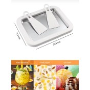 Resim Ev Tipi Spatulalı Kore Tarzı Rulo Dondurma Tavası Yoğurt Dondurma Bowl Tabağı -Spatula 
