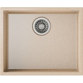 Resim Teka Square 50.40 Tg Tek Hazneli Tegranite+ Eviye - Avena Bej - 115230022 