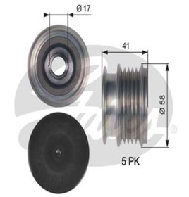 Resim GATES OAP7126 Alternator Kasnagi (Ford: Mondeo 2.5 03.07-- Volvo ) 30667682 (WA624869) 