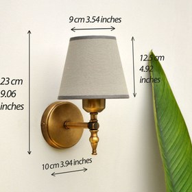 Resim Dome Glow Gold Duvar Apliği - Turuncu 