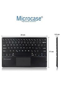 Resim Microcase Lenovo Tab Tb311fu 2025 10.1 Uyumlu Bluetooth Touchpad Klavye+bluetooth Mouse+standlı Kılıf-bkk7 Tablet Kılıfı 