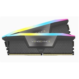 Resim Corsair Vengeance CMH32GX5M2B6000Z30K RGB 32 GB (2x16 GB) 6000 Mhz CL30 AMD Expo Uyumlu DDR5 RAM Corsair