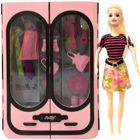 Resim Nessiworld Şık Dolabım Aksesuarlı Bebek 