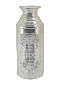 Resim Metal Dekoratif Vazo Orta 49 X 20 Cm Gümüş 