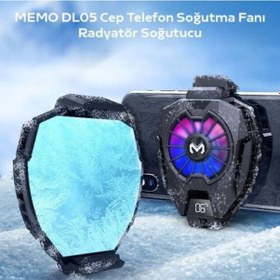 Resim Polham Rgb Led Işıklı Telefon Isı Göstergeli Telefon Soğutucu Fanı, Ultra Sessiz Soğutucu 