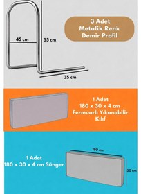 Resim Miralay Yeni Nesil Yatak Bariyeri 180 CM Gri 